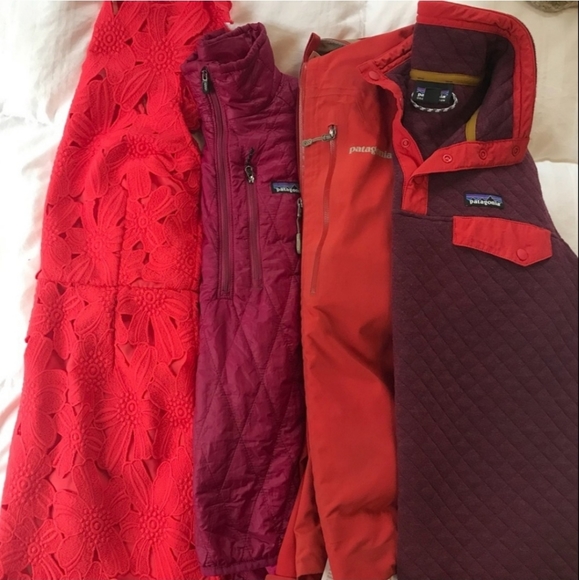 Free People x Saylor Jessa Lace Mini Dress, Bright Red, Sz. L - Picture 8 of 14